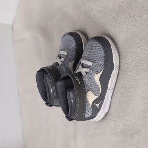Nike Kids Gray and Cream Jordan Sneakers